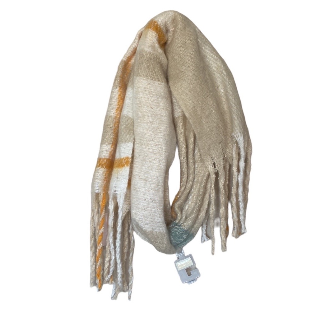 NWT LC Lauren Conrad Womens Noodle Fringe Soft Oblong Scarf